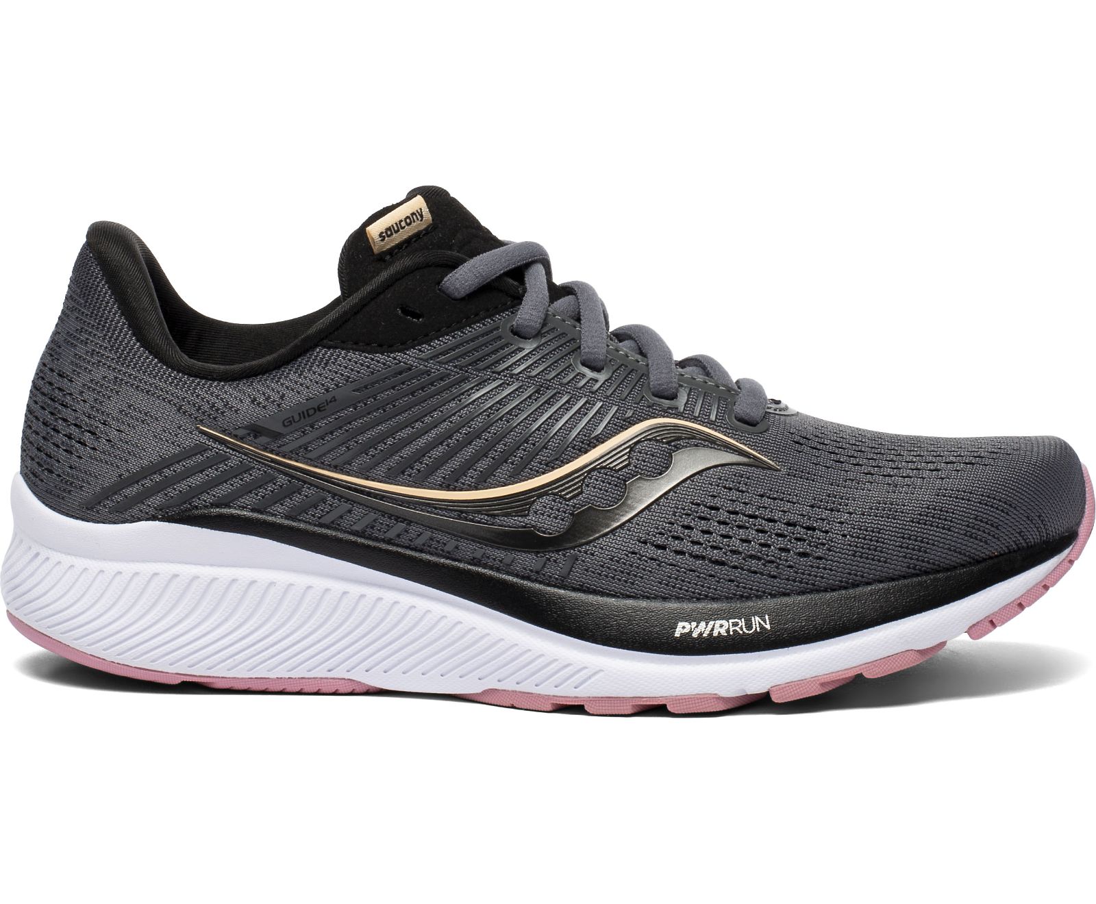 Női Saucony Guide 14 Széles Cipő Futócipő Szürke Rózsaszín | HU 525RVD